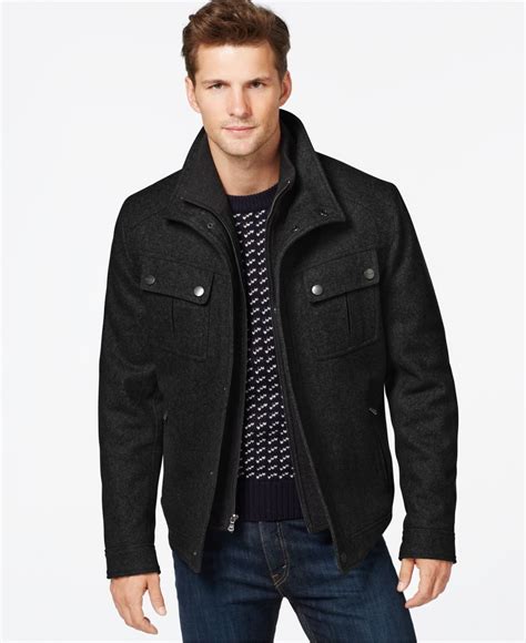 michael kors wool blend topcoat|Michael Kors men's wool coat.